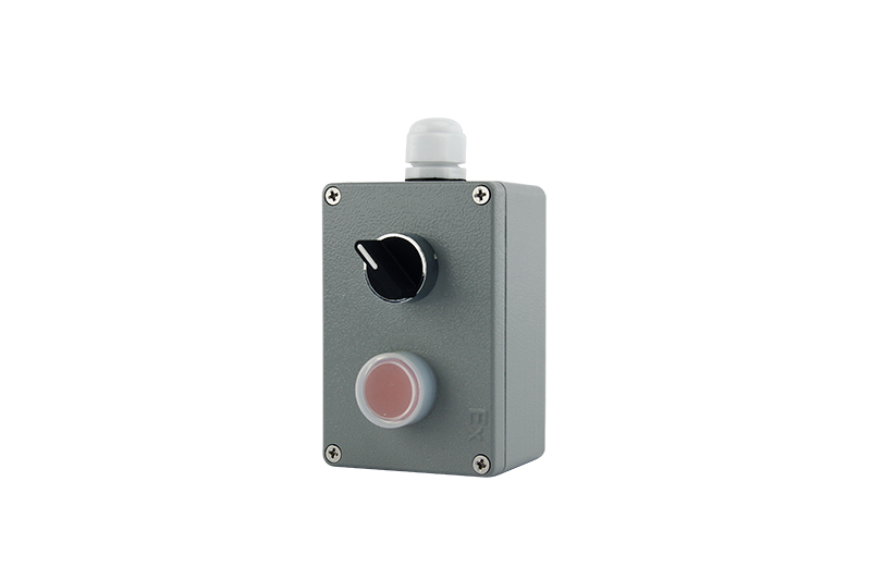 Cast aluminum button box