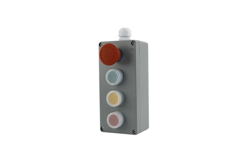 Cast aluminum button box