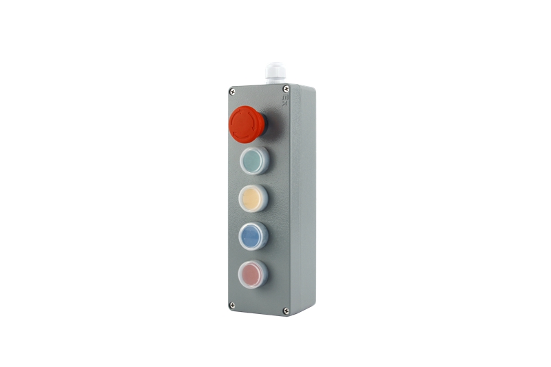 Cast aluminum button box