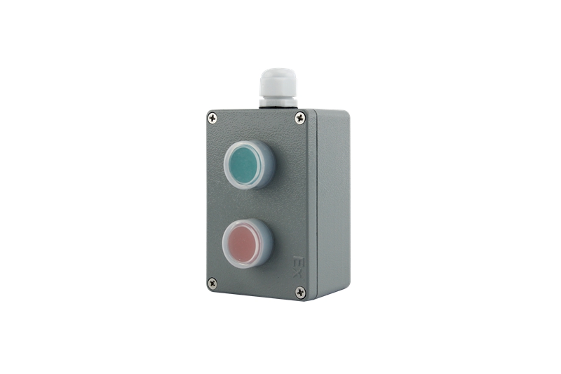 Cast aluminum button box